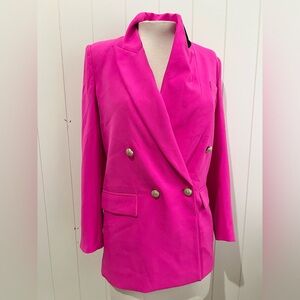 Generation Love  NWOT double breasted blazer size S Hot Pink